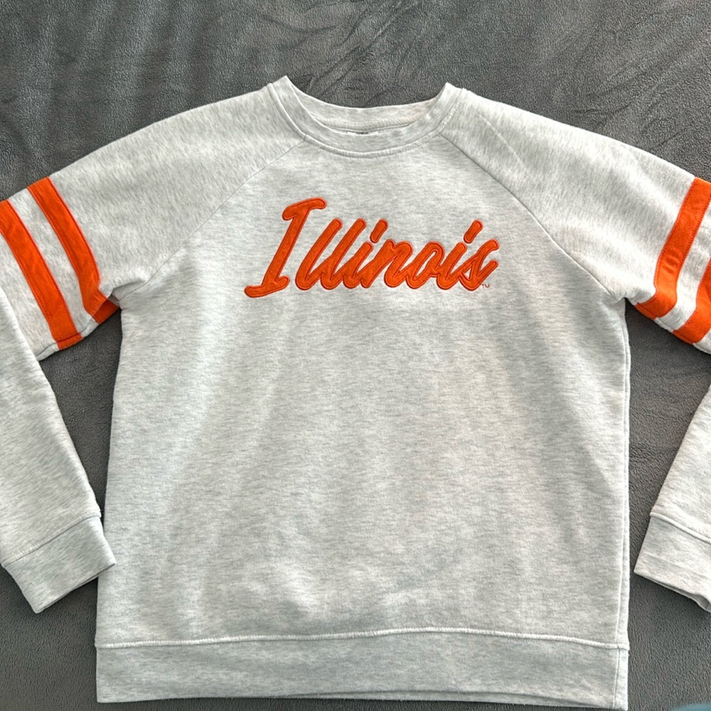 Illinois Light Gray Sweatshirt